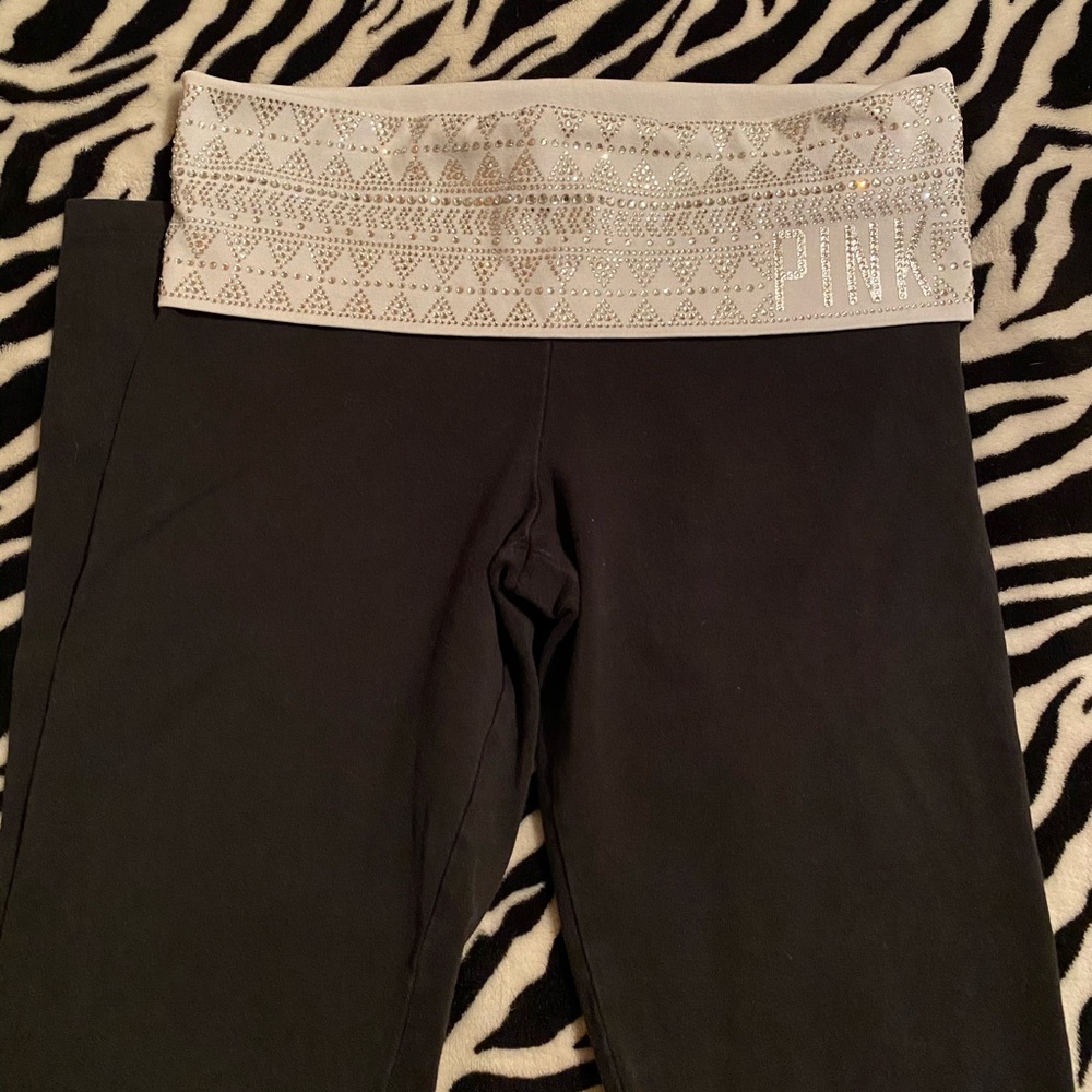 VS Pink blinged out leggings SZ XSmall